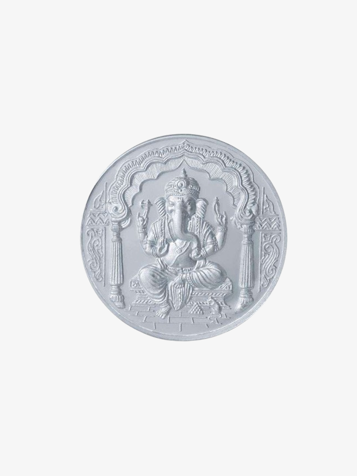 Ganesha Silver Coin – Divine Blessings of Success